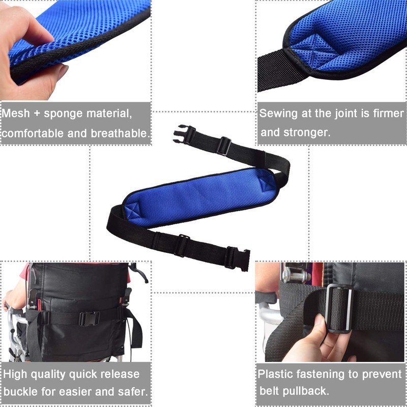 Wheelchair Seat Belt Adjustable Medical Wheelchair Safety Harness for Patient
