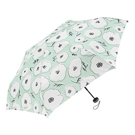 Waterfront U351-0814MT2-B8 Umbulatio Umbrella, Neo Mini, Poppy Matcha Green, 20.1 inches (51 cm), Mini Size, Easy Opening and Closing, Women's, Umbulatio