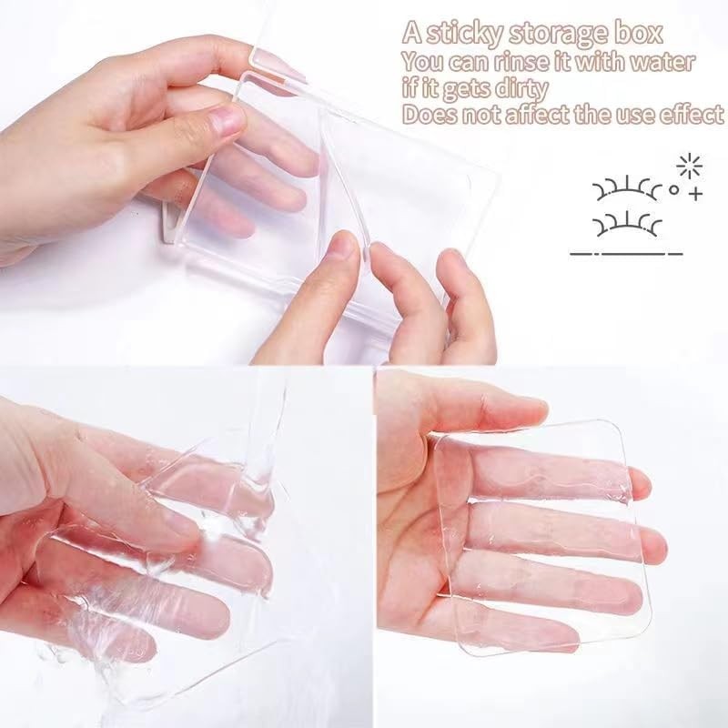 Manqianxun false eyelash adhesive storage box. Portable dust-proof transparent false