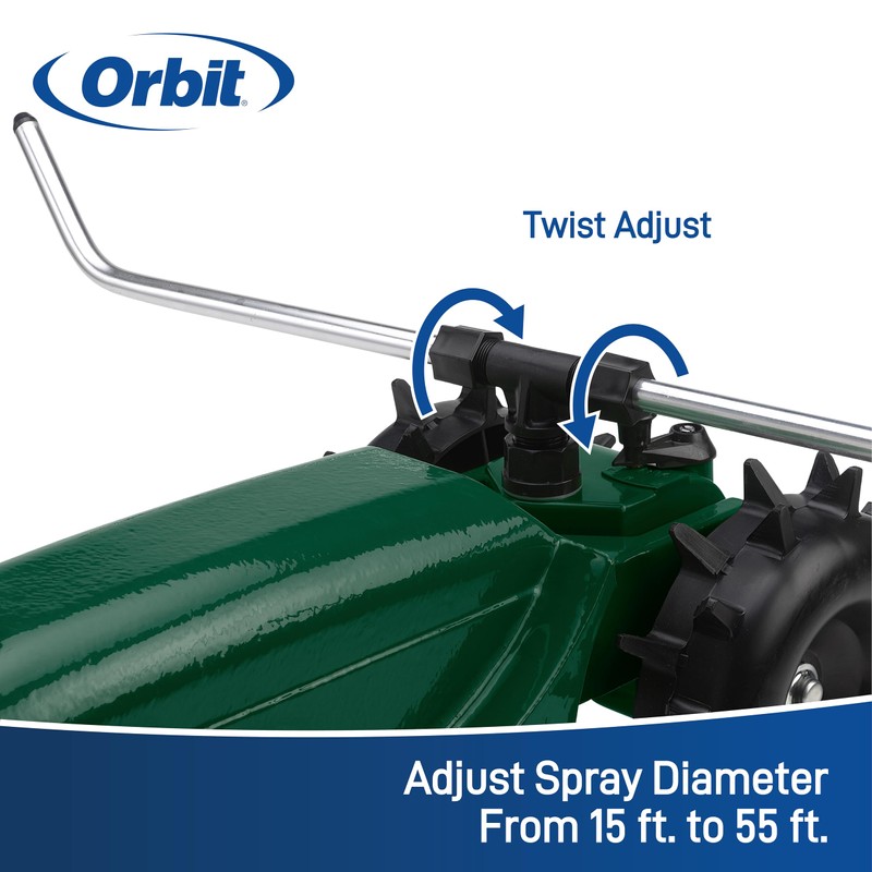 Orbit 58322 Traveling Sprinkler, Green (Traveling Sprinkler)