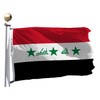 Double Sided Old Iraq Flag 3x5Ft Large, 100D Polyester For