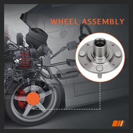 [Pair] DRIVESTAR 44610-SH3-981 Front Wheel Hub Bearing 1988-1991 for Honda CRX Si, 1988-1991 for Honda Civic 3DR DX Si, 1988-1991 for Honda Civic 4DR Wagon 2WD