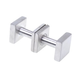 Aqbau® Door Knob Set, Door Knob Elegant Stainless Steel Door Knob Set - Square, Solid Workmanship, Complete Door Handle Set for Indoor, Door Knob, Door Handles, Door Handle Fixed Rosette PZ