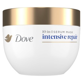 Dove Hair Intensive Repair - Máscara de suero 10 en 1 para cabello dañado con tecnología de cuidado de bio-proteínas y suero de aminoácidos 9.2 fl oz