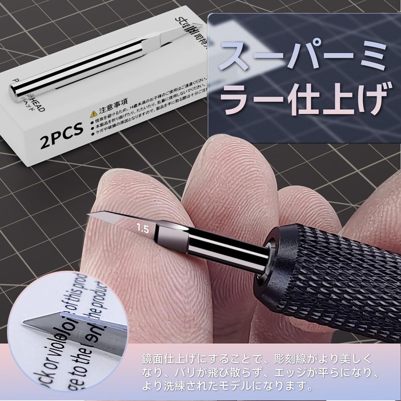 stedi Model Scriber Blades,Tungsten steel Blades,0.15+0.3mm Size,for Modeling Hobby,RG Scale