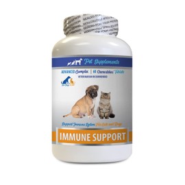 Immune Booster for Cats - PET Immune Support - Dogs and Cats - VETS Choice - Chews - Older cat Supplements - 1 Bottle (60 Treats)