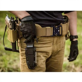 DOOPAI Tactical Belt for Men, 2 Pack Military Nylon Web with Quick Release Heavy Duty Buckle, Ideal for Work, Hiking, and Army