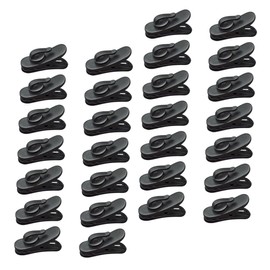 jojofuny 100pcs Earphone Wire Organizers Cable Clips for Headphones Lightweight and Portable Holders Black Prevents and Keeps Cords Secure