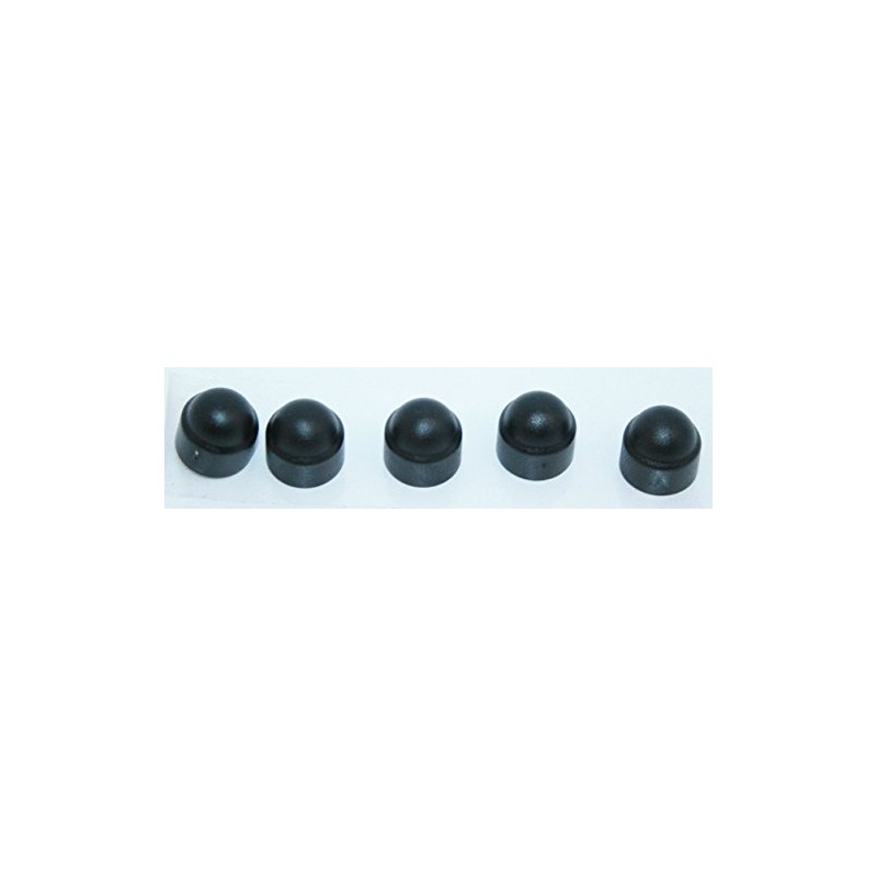 M6-10mm 20 PCS Black Plastic Dome Hex Head Bolt Nut