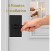 Mega Handles Privacy I Lever Door Handle Set for Hallway,