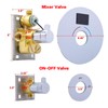 ON/OFF Brass Shower Diverter Flow Control Valve, Separate Design with