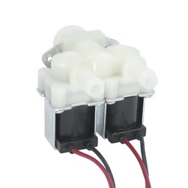 WITTKOWARE Solenoid Valve with 3/4 Inch Male Thread, Sieve and 10-11 mm Hose Connection, 2-Way, Control Voltage 12 V/DC, Max. 0.5 A