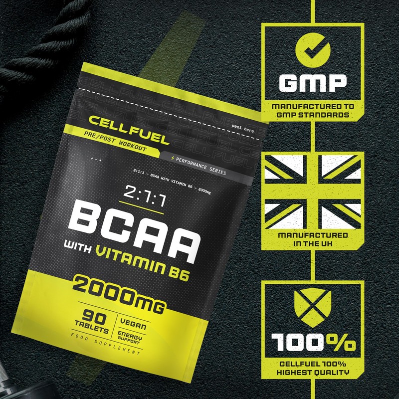 BCAA Tablets | 2000mg BCAAs per Serving | 90 Vegan