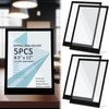 Kathfly 5 Pack Black Acrylic Sign Holder 8.5 x 11
