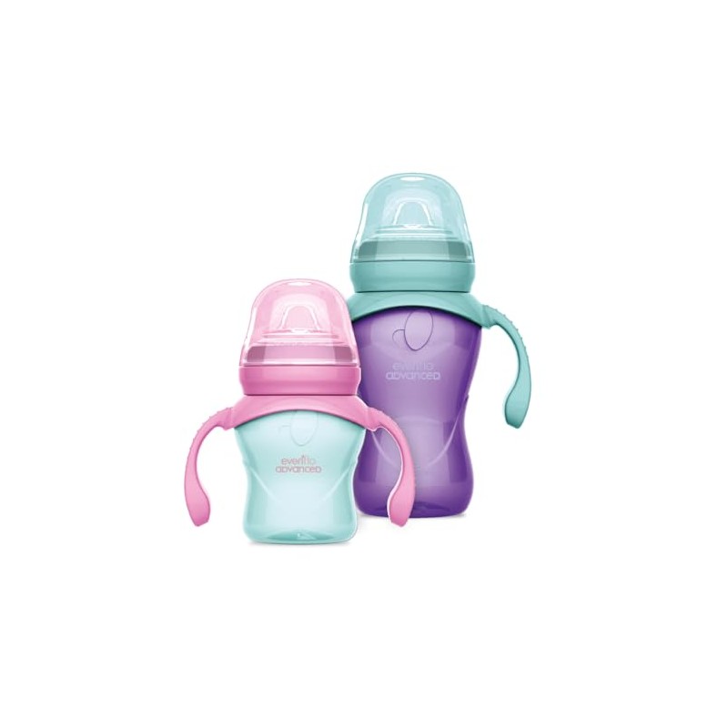 Evenflo Advanced, Set Tazas para Niña, Boquilla Suave, 5 Oz