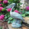 homestyles Classic Beautiful Large Bronze Patina Pelican Shorebird Garden Pond