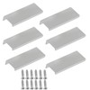 AWOCAN Pack of 6 Cabinet Handles Cupboard Handles Black and