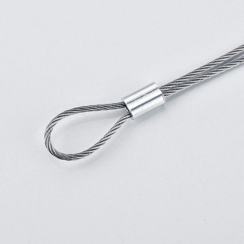 IMAGINE 50pcs 3/16" Aluminum Crimping Loop Sleeve, Cable Ferrule Wire