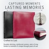 Gallery Leather Compact Photo Album for 4x6 Pictures, Holds 120