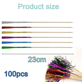 Pack of 100 Cocktail Sticks Cocktail Sticks 23 cm Cocktail Picks for Decorating Cakes, Fruits, Drinks, Palm Tree Cocktail Picks, Bars, Parties and Oktoberfest for Perfect Decoration