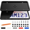 Aujen Silicone License Plate Frames 2 PCS US Standard Car