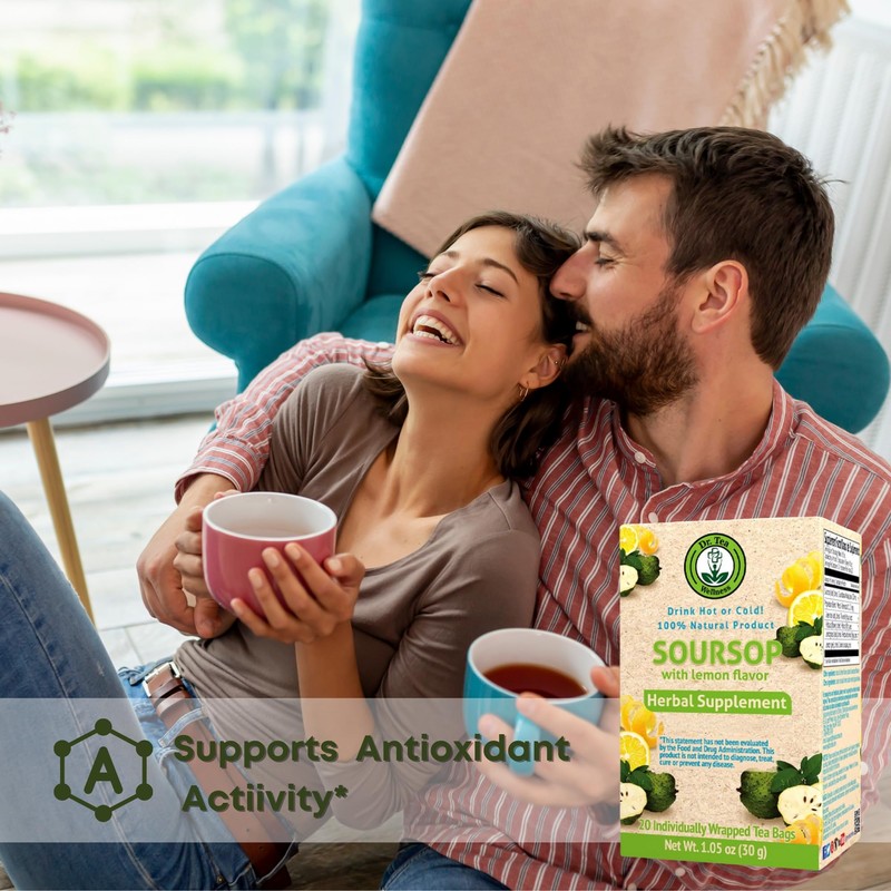 Dr. Tea Wellness Soursop Herbal Tea with Lemon Flavor -