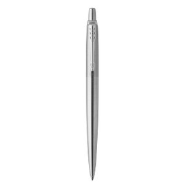 Parker Parker Jotter Ballpoint Pen, Stainless Steel with Chrome Trim, Medium Point Blue Ink, Ideal Office Supplies, Gift Box
