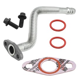 laffoonparts 5.9L Oil Return Drain Line Turbo Oil Return Line, Replacement for Dodge Cummins 5.9L Diesel 2004 2005 2006 2007, Replaces 5135786AB 3970875