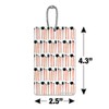 Makeup Brushes Pattern Luggage Card Suitcase Carry-On ID Tag