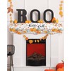 QueenKer Hello Fall Fireplace Mantel Scarf 90" x 17" Thanksgiving
