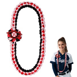 Geegoods Graduation Leis 2025 Baseball Lei Handmade Graduation Ribbon Lei for High School College Party