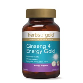 Herbs of Gold Ginseng 4 Energy Gold 60 Tablets, 60 count