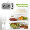 AITRIP 2 Pack Refrigerator Thermometer, Digital Freezer/Fridge Thermometer with Hook