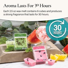 Candle Warmers Etc Artisan Wax Melts 2.5oz, Caramel Macchiato Fragrance (4-Pack) – Each Pack has x4 2.5 oz Wax Melts and 30 Hours of Fragrance – Perfect for bedrooms, Living Rooms, and bathrooms