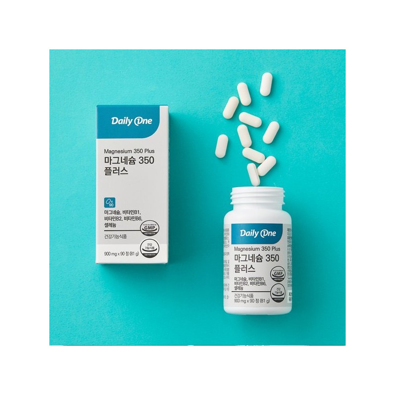 DailyOne 데일리원 마그네슘 350 플러스 고함량 대용량 900mg X 90정