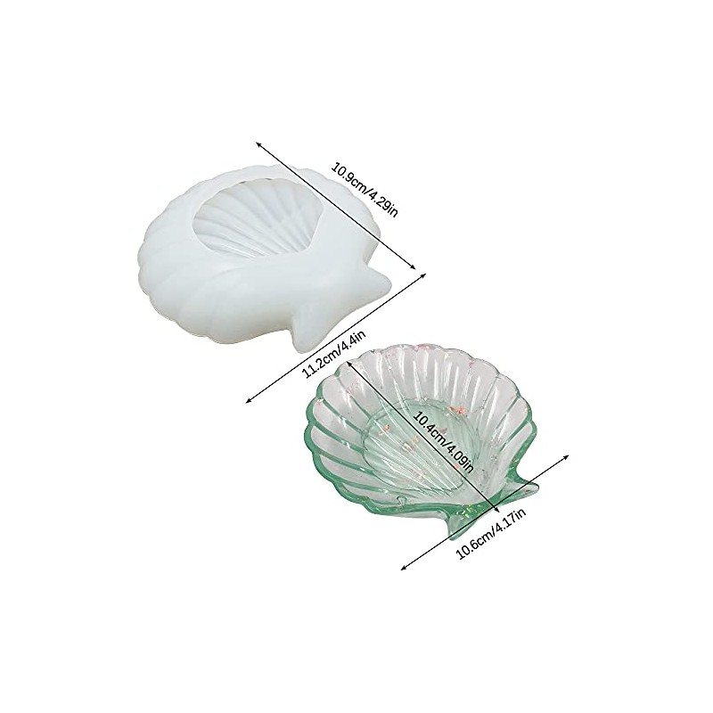 2 moldes de resina FineGood, molde de silicona para plato