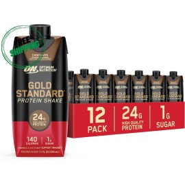 Optimum Nutrition Gold Standard Protein Shake, 24G Protein, 11 Fl Oz, 12 Ct