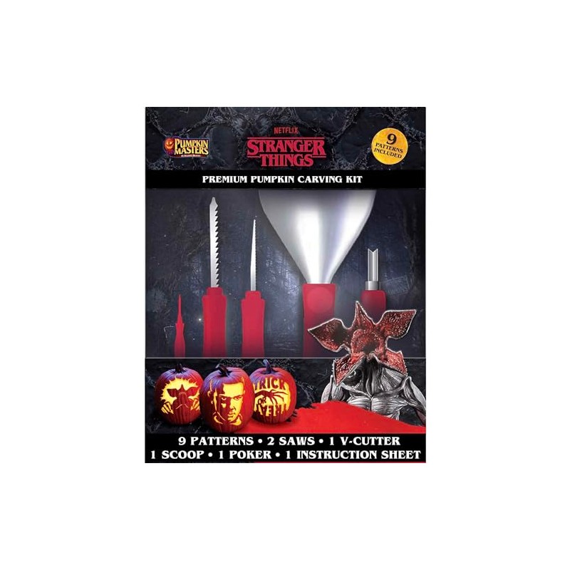 Pumpkin Masters Stranger Things Premium Pumpkin Carving Kit : Includes
