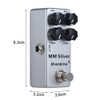 MOSKYAudio MM Silver Electric Guitar Overdrive Effect Pedal Full Metal