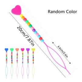 Fuzdaycu 12 Pcs Hair Beader for Braids - Quick Automatic Beads Loader Tool with Colorful Beads, Threading Applicator for Hair Tail & Ponytail Styling