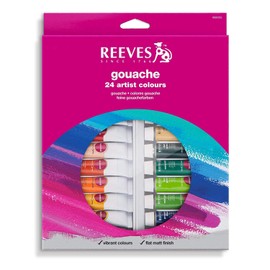Reeves Gouache Colour Tube Set, 10 ml - 24 Pack