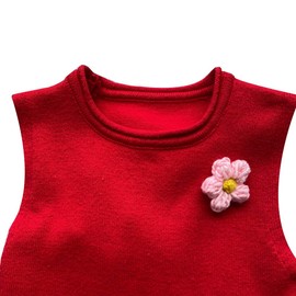 XUNHUI Handmade Woolen Yarn Crochet Knitted Colorful Flower Applique Patch DIY Needlework Sewing Accessories Cloth Patch 9 Pieces