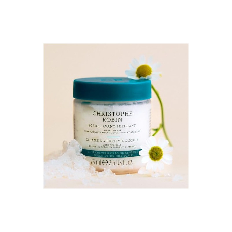 Christophe Robin Cleansing Purifying Scrub with Sea Salt 75ml Low