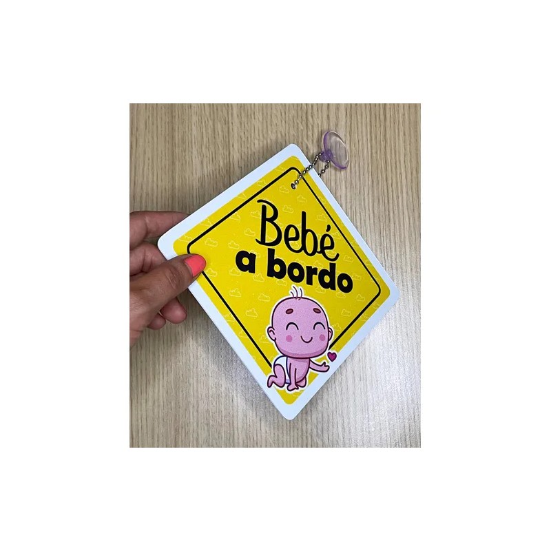 Señalización Letrero Bebé A Bordo Con Chupón Para Auto