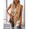 Mina Self 2025 Women's Spring Sleeveless Long Vest Blazer Lightweight