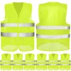 GRIRDDIV 6 Pezzi Universale Giallo Giubbotto Sicurezza Riflettente, Gilet Alta