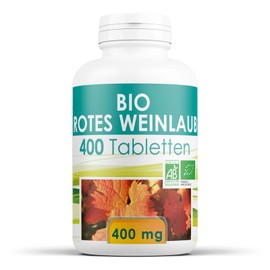 Bio Rotes Weinlaub 400mg - 400 Tabletten