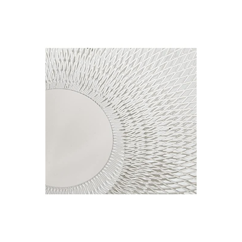 FRUTERO REDONDO METAL REJILLABLANCO 25 x 12 cm