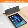 Desk Power Socket with USB C，ANVODE 3 Way Plug Extension