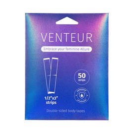 VENTEUR Fashion Clothing Tape – Strong Double-Sided Adhesive Tape for Clothing, Fabric Safe Clothing Tape for All skin shades, Waterproof Strips of Body Tape